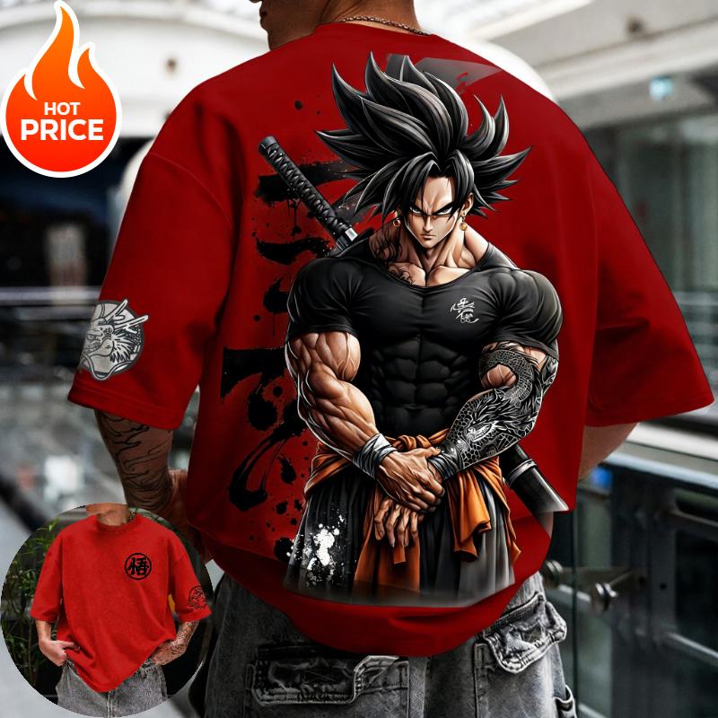 Son Goku Gym Dragon Ball Super Saiyan Harajuku Men Summer Cotton T-Shirt Top Loose Women Streetwear Casual Short Sleeve Tee