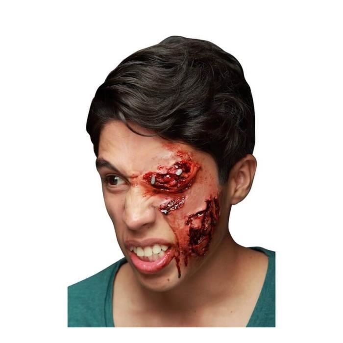 Maquillage FXs De Visage Infecté En Latex - Disfrazzes - Taille Unique - Multicolore