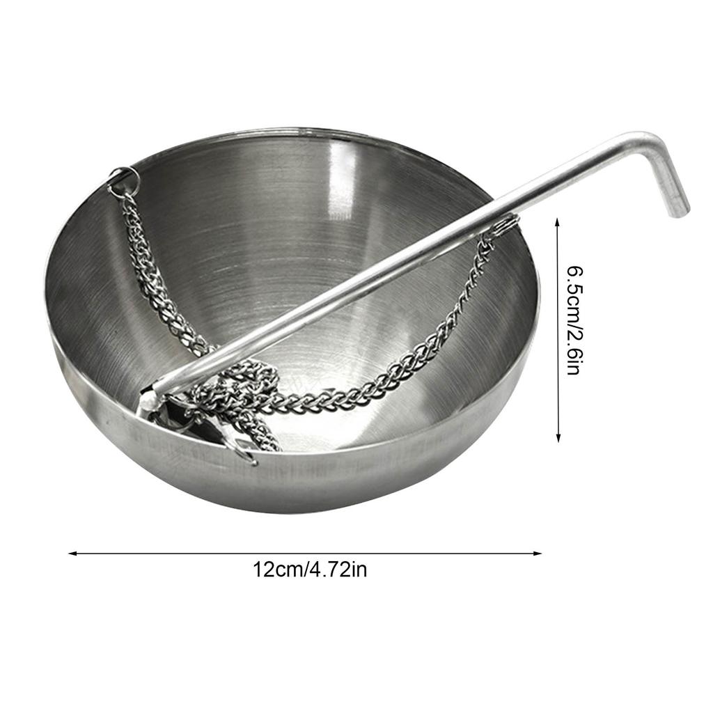 Stainless Steel Sauna Bowl Aroma Bowl Cup Essential Oil Bowl Sauna Room Accessories Aromatherapy Essential Oil Bowl Steam Room