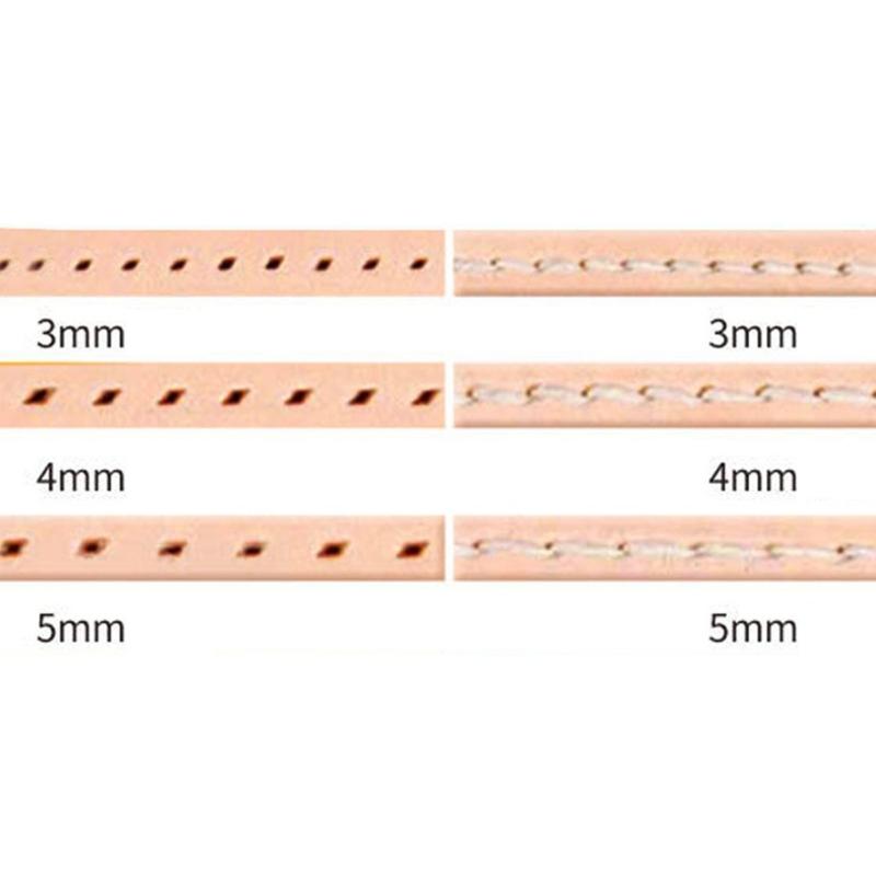Stahl Leder Locher Bastelmeißel Werkzeug Leder Nahtlocher Für Präzises Lochen Und DIY Lederarbeiten Projekte