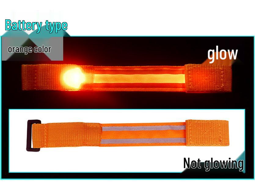 LED Reflective Flashing Wristband for Running, Cycling, Mountaineering - Custom Logo Available