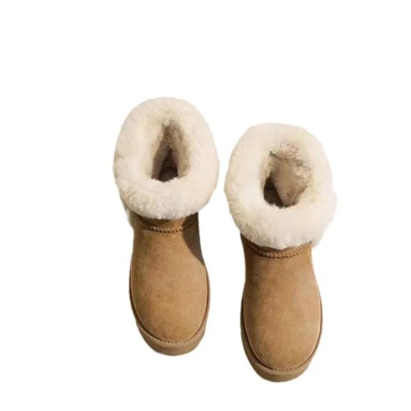 Winter Thick Soled Warm Snow Boots for Women 2024 New Short Leg One Step Versatile Casual Cotton Shoes Platform Boots