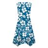 Women's Casual Fashion Round Neck Sleeveless Floral Print Irregular Hem Midi Dress