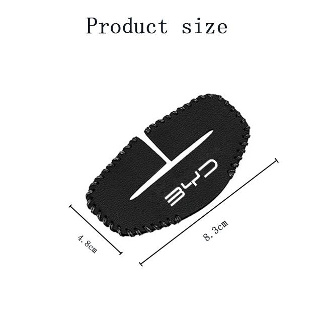 2pcs Car Seat Belt Buckle Cover Leather Protector Anti-collision Case For BYD Atto 3 Act 3 Tang F3 E6 Yuan plus Song plus ev f0