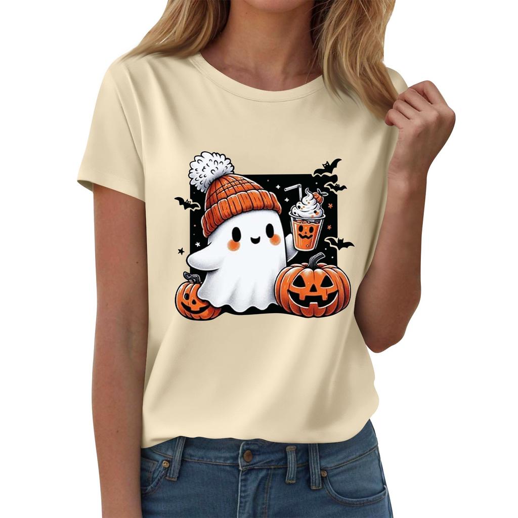 Women's T-shirts, Women's Short-sleeved Tops, Summer Fashion Round Neck Casual Stylish Shirts, Tunic Tops