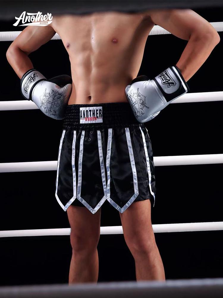 Boxing Ribbon Style Muay Thai Kickboxing Competition Shorts