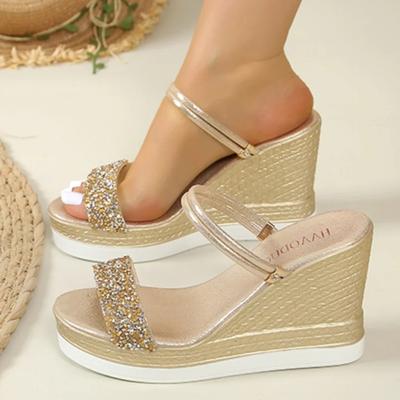 New Summer Shoe for Women Wedges Sandals Women High Heels Sandals Slides Women Designers Shoes Platform Sandals Outdoor Slippers