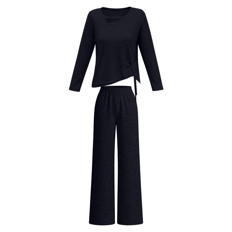 2026 Elegant Women's Suit Set: Long Sleeve & Pants, Loose, Fashionable, Comfortable, Casual, Simple, Breathable