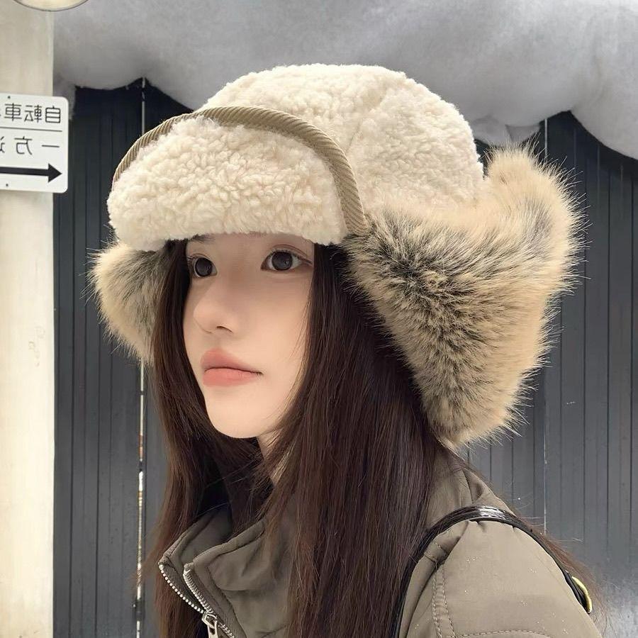 Women’s Hat Outdoor Skiing Cycling Thickened Fleece Earflap Hat
