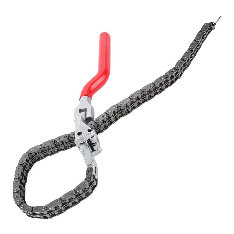 Auto Handle Tools Chain Type Oil Filter Wrench Spanner 13.8in Long Handle Ergonomic Auto Car Repairing Tool Oil Filter Spanner