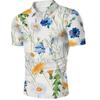 Maglietta POLO casual da uomo, colletto polo, cerniera, manica corta, moda, verde mimetico, uomo