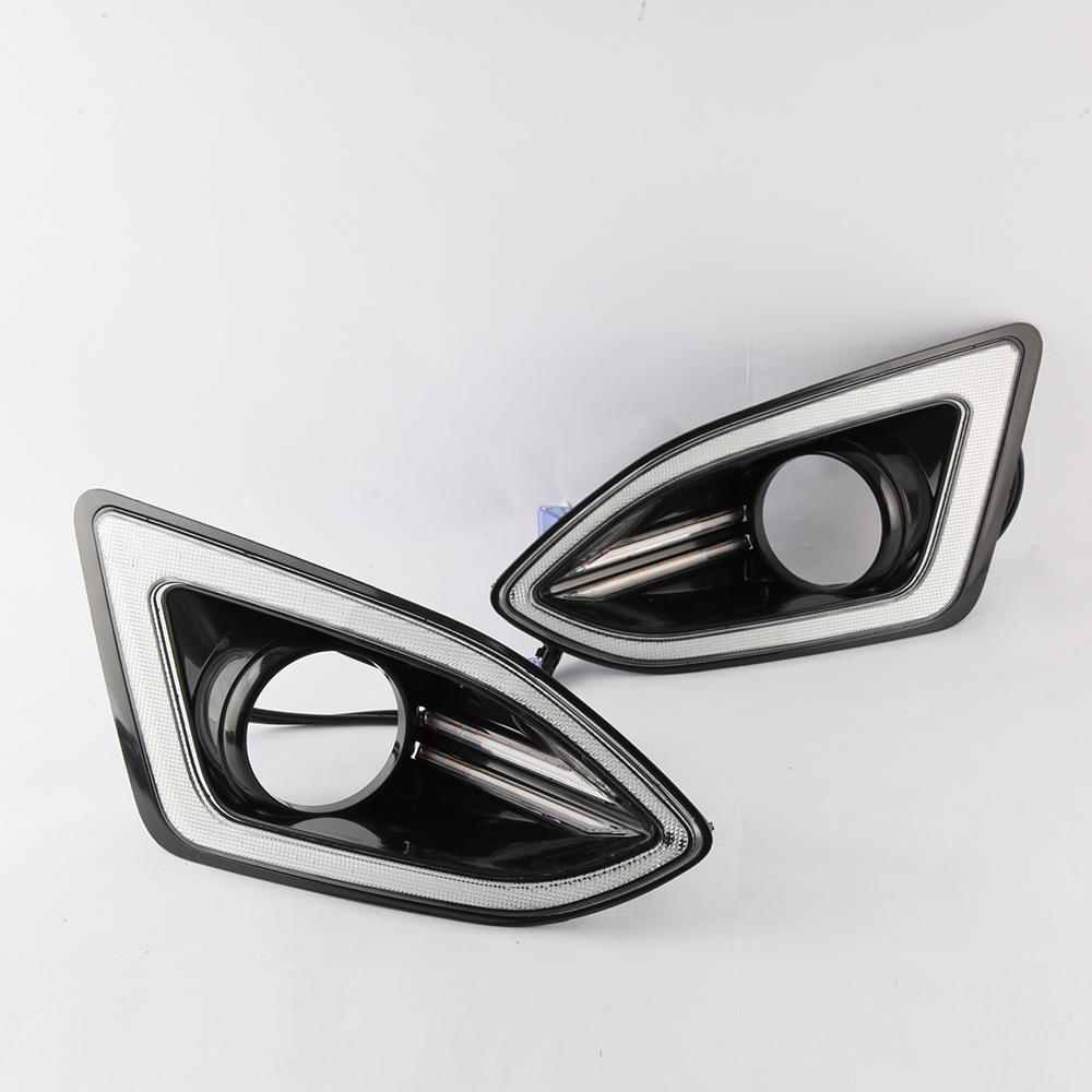 LED Daytime Running Fog Lights for 15-18 Ford Edge - Original Style Trim