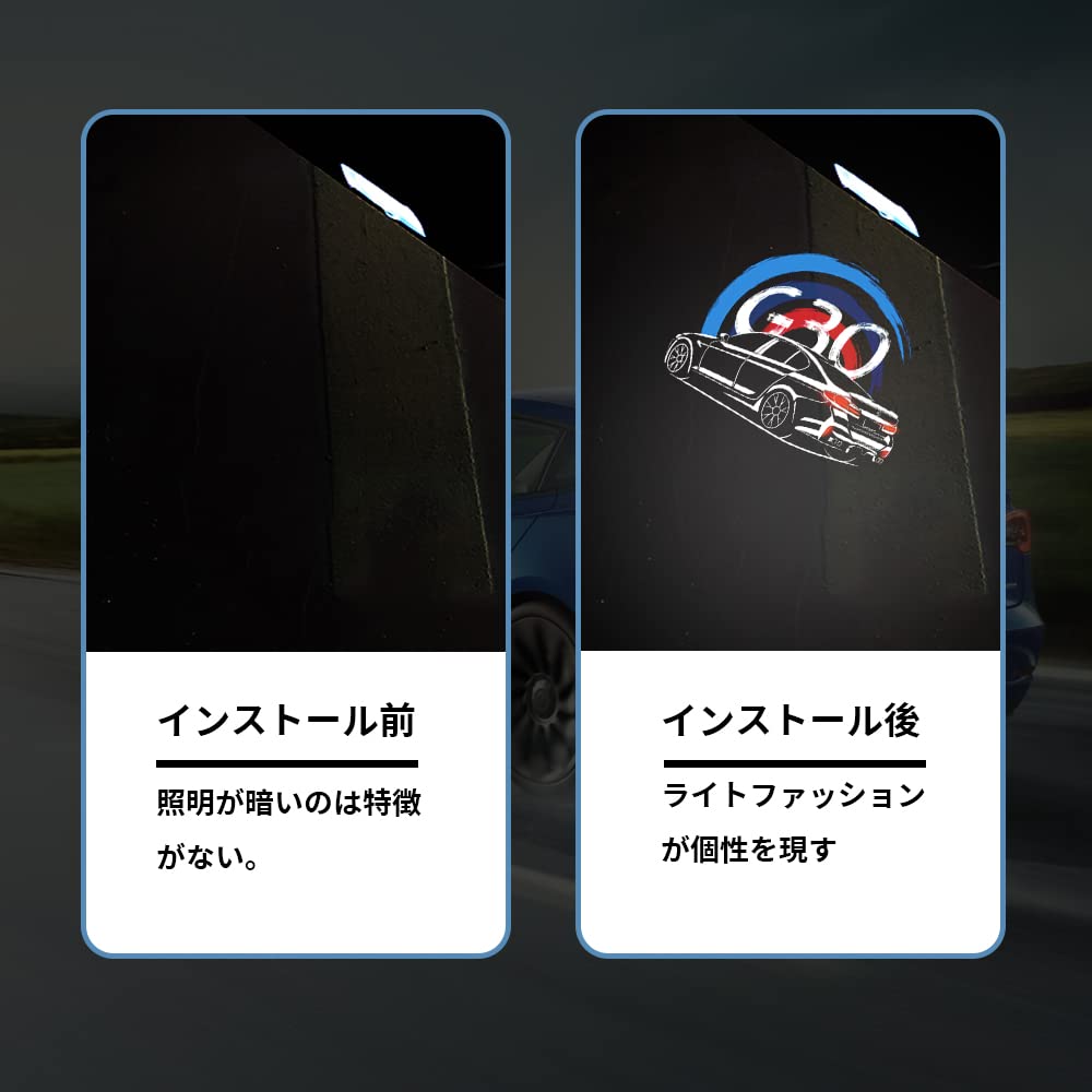 LED Logo Projection Cartesi Light Door Welcome Light Courtesy Lamp Car Curtain Door Lamp