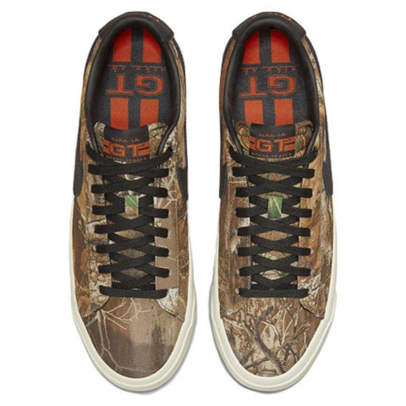 Nike Sb Blazer Low Pro Gt Premium Brown Realtree Camo Skateboard Shoes DO9398-001