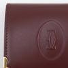 CARTIER Must Line Coin Purse Bordeaux Calfskin unisex Used