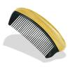 Portable Jade Sandalwood and Cow Horn Comb for Men & Women - Free Custom Engraving Gift Comb