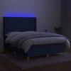 VidaXL Slatted Bed Base with Mattress and LED, Upholstered Bed, Double Bed, Adult Bed for Interior Bedroom, 3138715