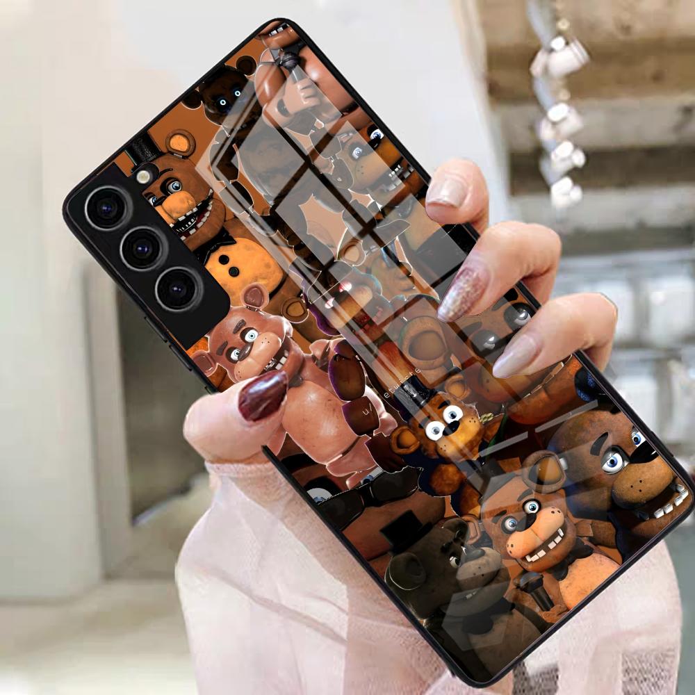 F-Fnaf F-Five Nights At Freddys Phone Case For Samsung S25 Edge Ultra S23 S22 S21 S20 Ultra Plus S24 Fe A54 A53 A25 Glass Cover