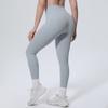 High-waisted, Skin-tight Running and Workout Leggings; Butt-lifting Fitness Leggings; Sexy, Figure-hugging Solid-colour Yoga Leggings for Pilates