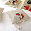 Christmas Polyester Pillow Cover Cartoon Digital Print Cushion Cover New Home Decoration Cushion Cover