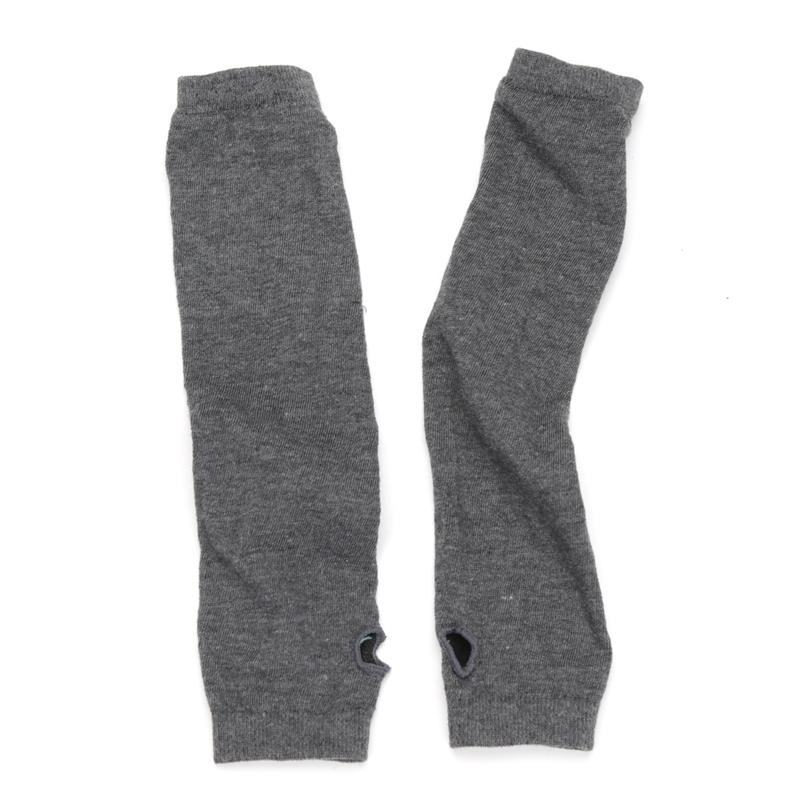 Punk Winter Warm Long Sleeves Gloves Goth Men Women Fingerless Stripe Hip-Hop Knitted Elbow Mittens Elastic Outdoor Warmer Arm