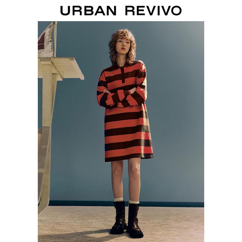 

UR Women s American Retro Striped Midi Dress S