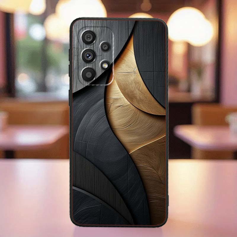 Vintage compass illustration Case For Samsung A41 A35 A34 A33 A32 A25 A24 A23 A21s A06 A05 A04 A03 Note 10 20 Ultra 5G Black