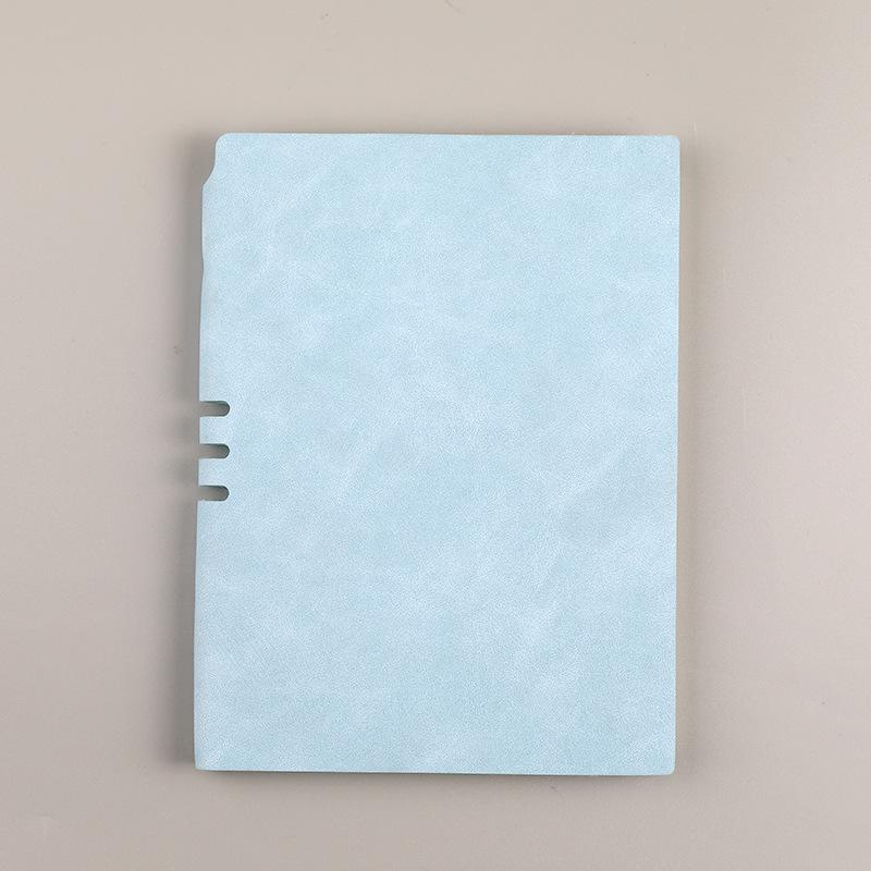 Simple A5 Pu Faux Leather Insert Notebook For Business Office Classic Printed