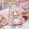 3D Design DIY Change Clothes Toys Kit Multicolor Removable Paper Puppet  Parent-child