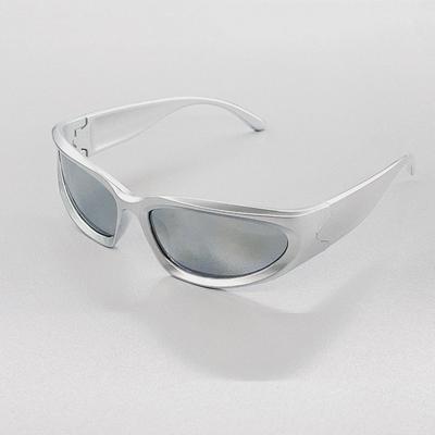 Y2K Sport Sunglasses UV400 Windproof Retro Bike Glasses for Men Women Trendy Eyewear Shades