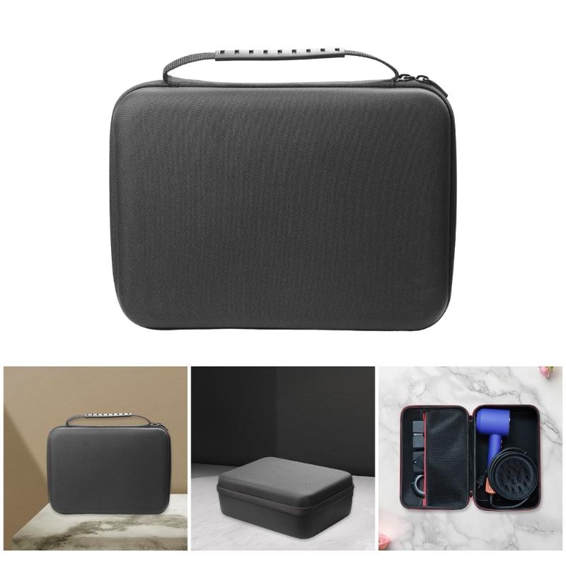 Portable Hair Dryer Carrying Case Anti Shock Storage Bag Compact Protections Cover Soft Cushioned Storage Case for HD16