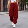 Women's Color Loose Pants Casual Jogger Sweatpants with Tapered