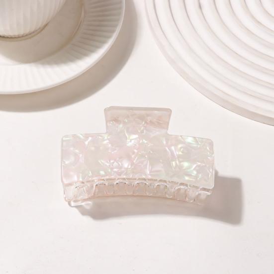 Bunte Krallenclips Mittlere Größe Quadratische Haarklammern Leichte Haarclips Kreative Styling-Haaraccessoires für Damen Mädchen