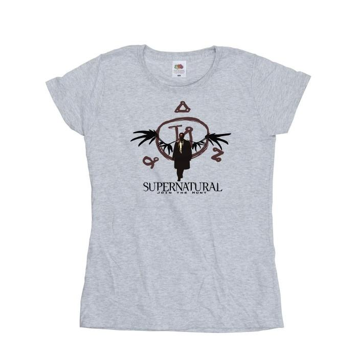 Supernatural Womens/Ladies Wings Logo T-Shirt