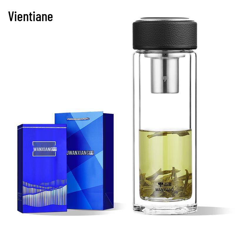 Double-Wall Glass Tea Tumbler with Infuser