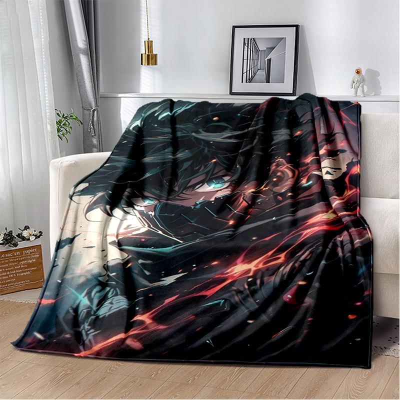 3D My Hero Academia Deku Bakugou Cartoon Anime Blanket,Soft Throw Blanket for Home Bedroom Bed Sofa Travel Picnic Cover Kids