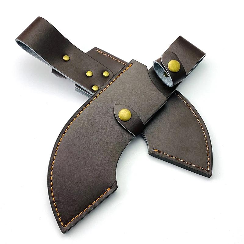 Machete Knife Sheath Split PU Leather Fixed Blade Straight Knife Scabbard Leather Case Sheath Holder Top Quality Outdoor Tool