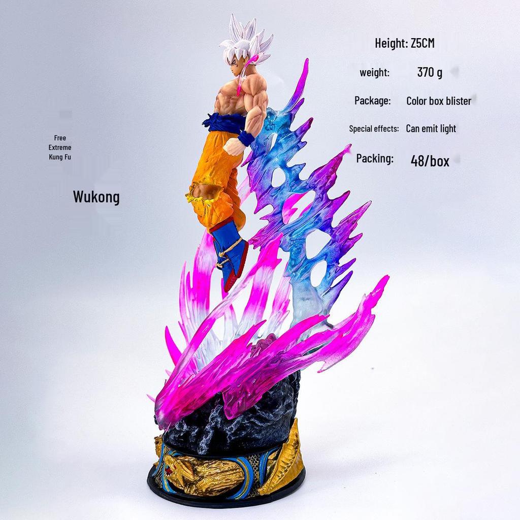 Dragon Ball Ultra Instinct Goku White Hair Saiyan Figurine