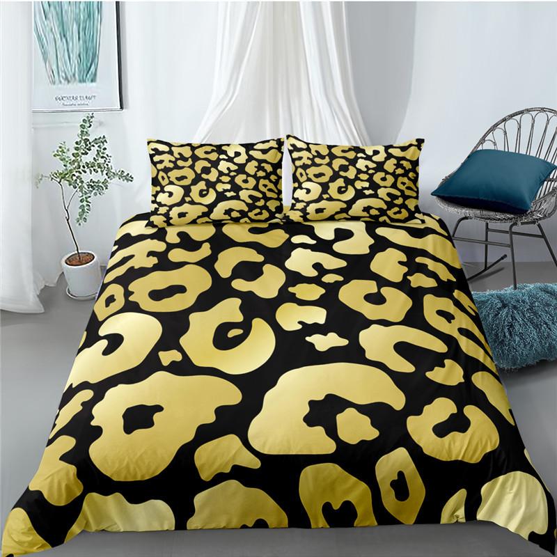 Colorful Leopard Print Duvet Cover Twin Size Safari Cheetah Print Comforter Cover Africa Animal Bedding Set For Girl Boys Teens