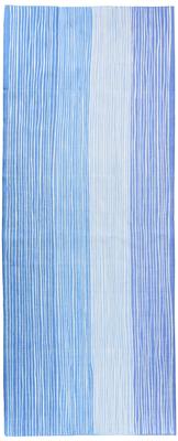Tenugui Hand Blue Made In Organic Prairie Dog 33 X 90 Cm (Japanese Towel) - Stripes, Japan, 100% Cotton, Cotton, Hand-dyed, Design, Tapestry. Size