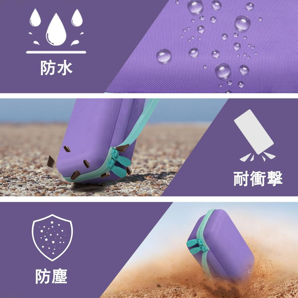 (Case only) SEGA FAVE #BuzzCam Tokimeki Children's Digital Camera Storage Case, Purple - Aenllosi