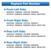 4pcs Outside Exterior Door Handle Front Rear Left Right for Chevrolet Silverado Tahoe GMC Sierra Yukon Cadillac Escalade Pickup