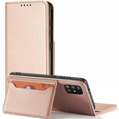 Magnet Card Case Etui Do Samsung Galaxy A13 5G Pokrowiec Portfel Na Karty Kartę Podstawka Różowy
