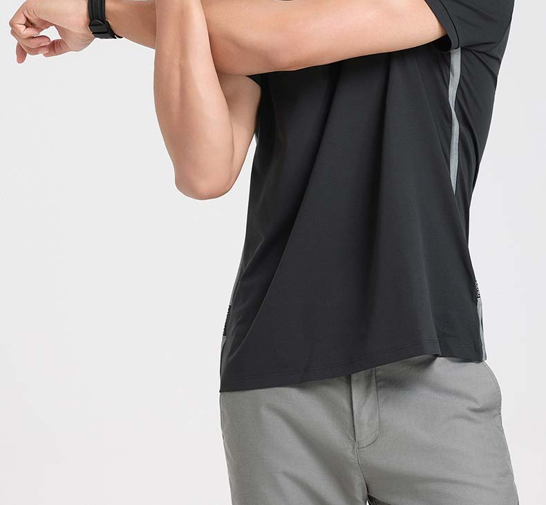 Langdeng Spring/Summer Men's Long Staple Cotton Breathable Skin Friendly Round Neck Short Sleeve T-shirt