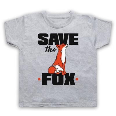 Rettet den Fuchs Protest Anti-Jagd Tierliebhaber Kinder Kinder T-Shirt
