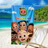 Ultra-Soft Beach Towel with Cocomelon Theme,Ideal for Pool - Camping, Diving - Perfect Travel Essential, Vibrant Beach Towel.