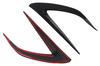 Front Fog Light Covers Right ABS Black for Mazda Roadster Aero Bumper Exterior Custom Parts Universal Aftermarket Parts (Left & Set) - Plastic, -