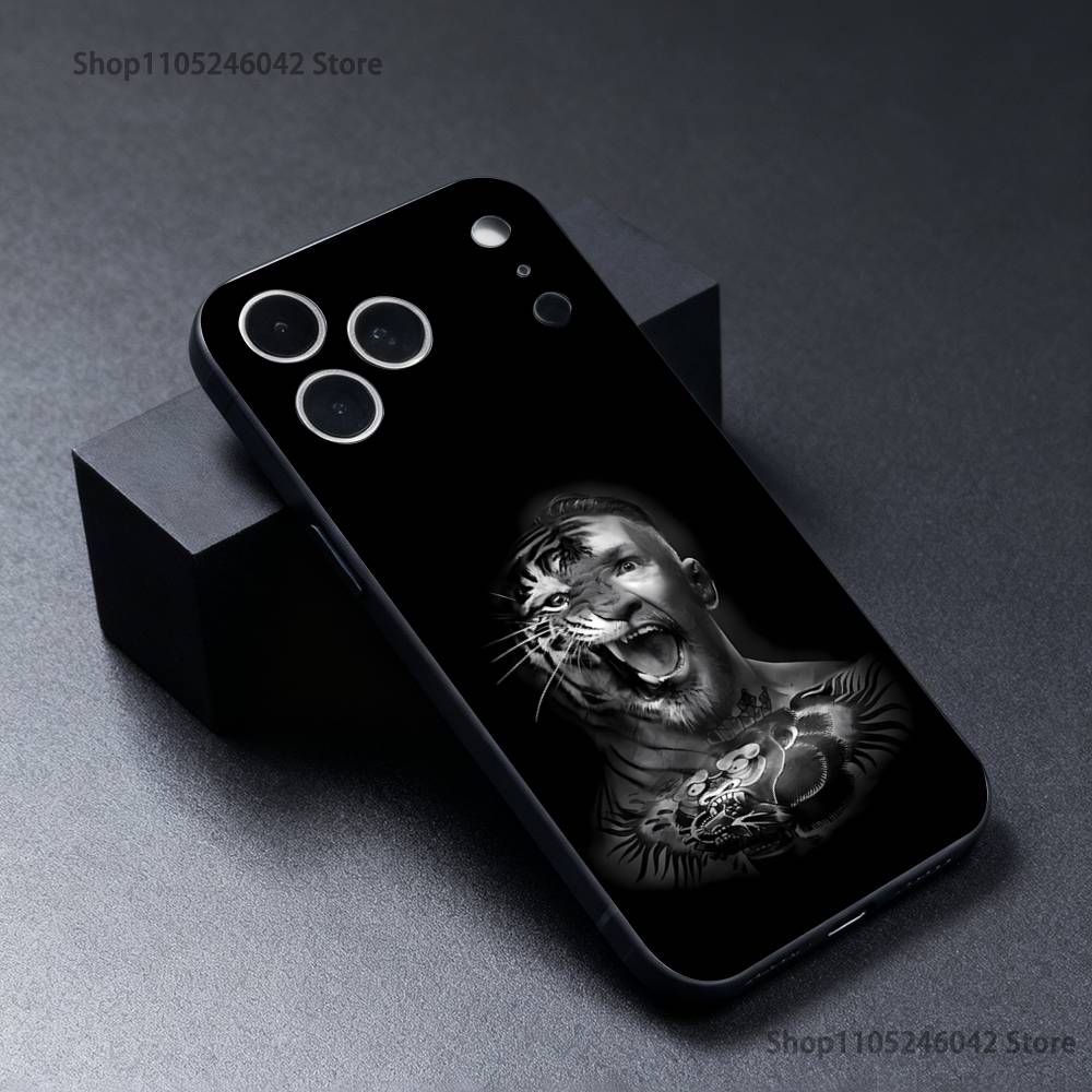 C-Conor Mcgregor Phone Case For iPhone 17,16,15,14,13,12,11,Pro,XS,Max,XR,Plus,E,SE4,Mini Black Soft Cover