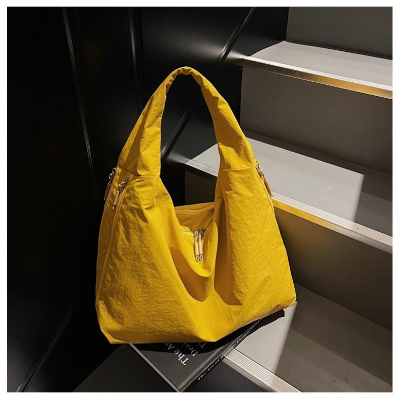 Fashion casual canvas tote bag women's new trendy versatile large-capacity underarm bag commuter shoulder bag