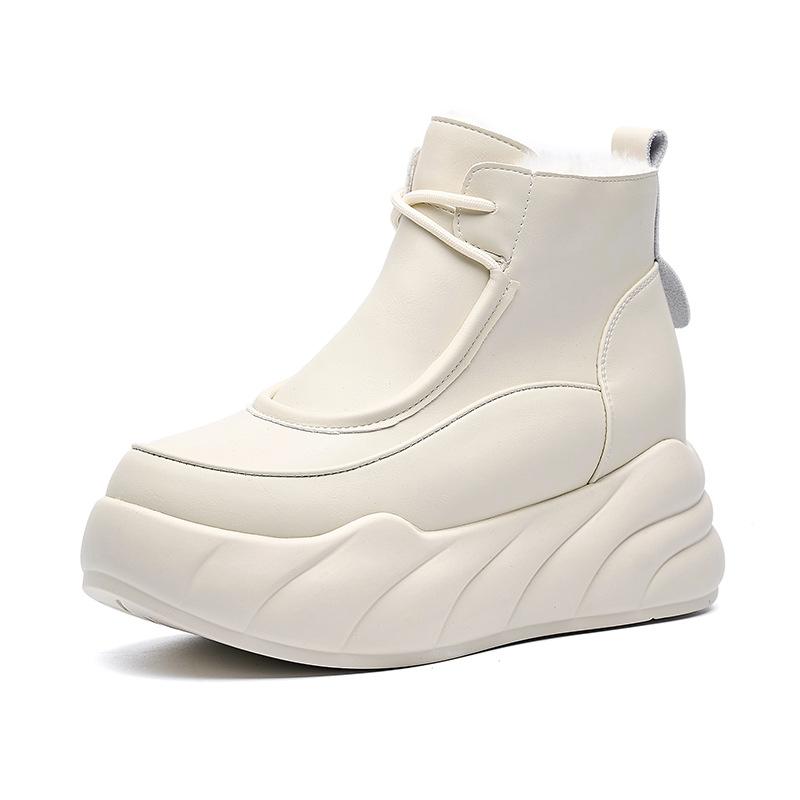 Spot Snow Boots Women's Winter Casual Fashion Versatile Low-top Thick-soled Thick Velvet Warm Short Boots Side Zipper Women's Boots